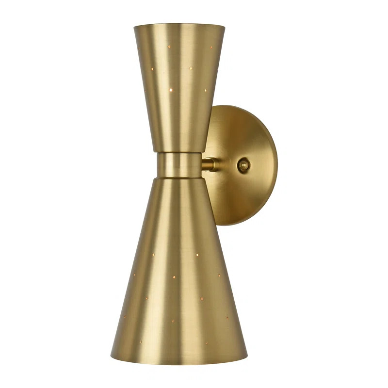 Evie-Jean Steel Armed Bathroom Wall Sconce 2 Light | Wayfair North America