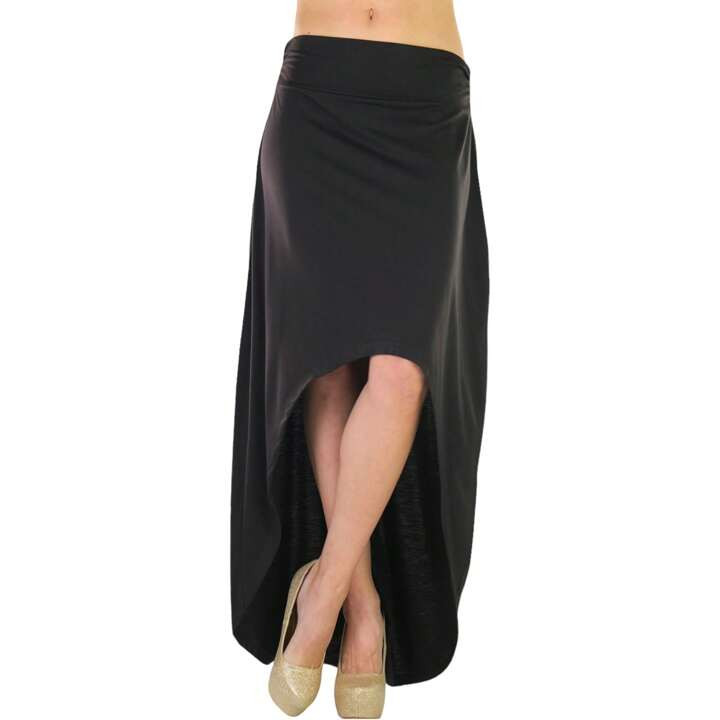 ToBeInStyle Women's Cotton High-Low Maxi Skirts | SHEIN