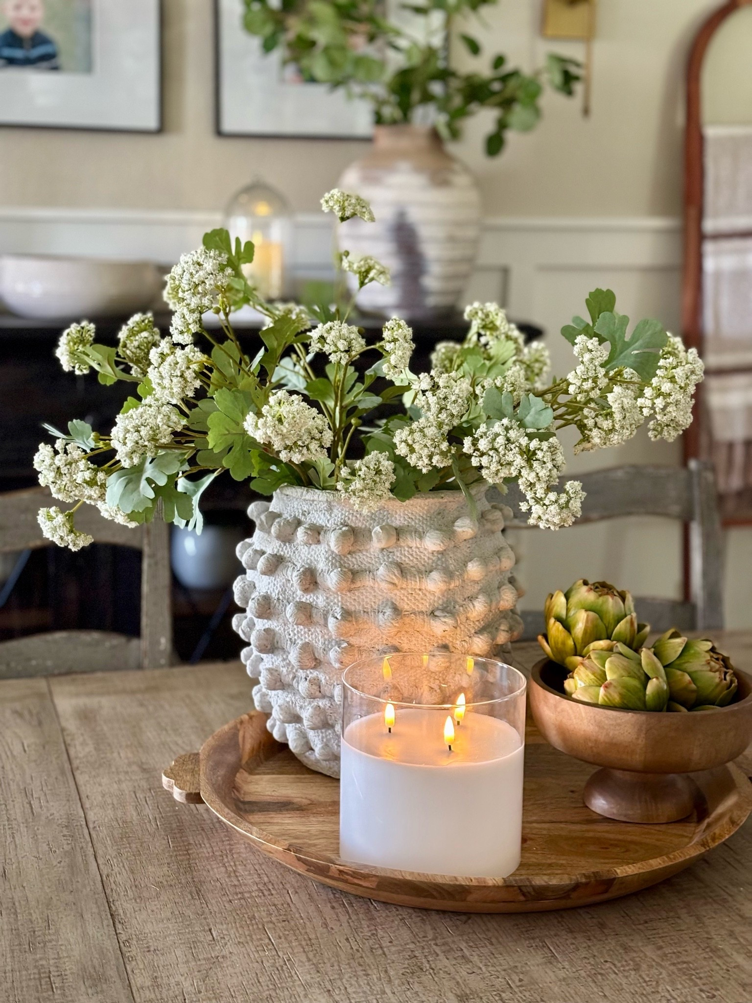 Centerpiece styling!  Added this Flameless candle from Amazon to my dining room centerpiece and love the cozy glow it gives!

#LTKSeasonal #LTKHome