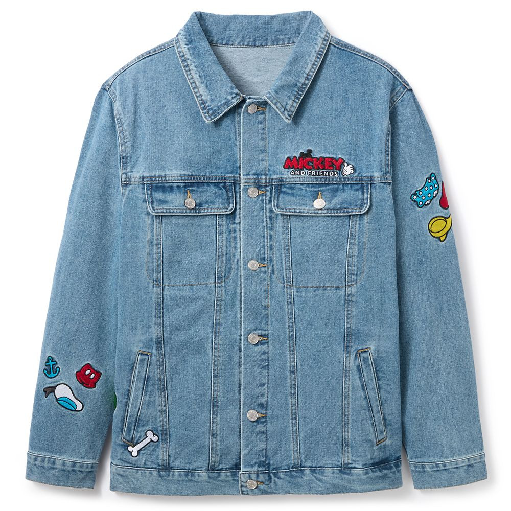 Mickey Mouse and Friends Denim Jacket for Adults – Exclusive | Disney Store