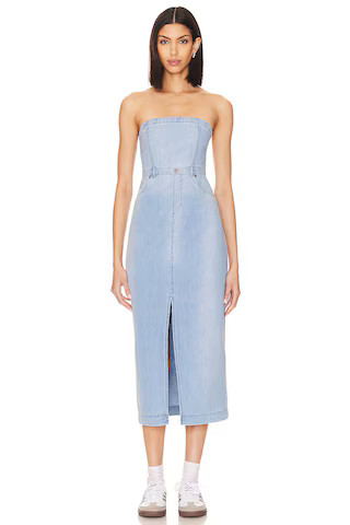 Free People Picture Perfect Midi Dress in Allure from Revolve.com | Revolve Clothing (Global)