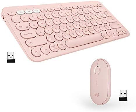 Logitech K380 + M350 Wireless Keyboard and Mouse Combo - Slim portable design, quiet clicks, long... | Amazon (US)