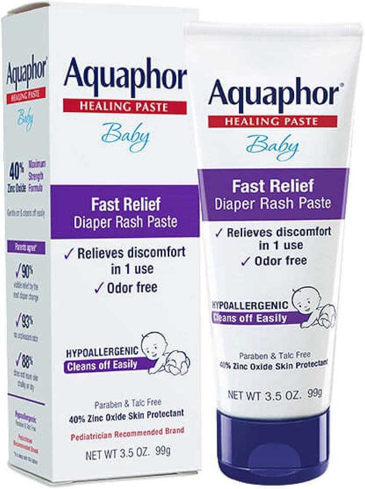 Aquaphor Baby Diaper Rash Paste - For Serious Diaper Rash and Flare-ups - 3.5 Oz. Tube | Amazon (US)