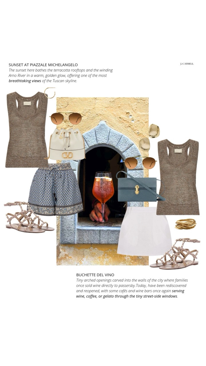 Italy, beautifully done 🇮🇹✨

If Italy is on your travel list, this 7-day itinerary through Rome, Florence, and the Tuscan countryside is the route I recommend again and again. It blends iconic history, incredible art and fashion, and vineyard-covered landscapes — all paced in a way that lets you actually enjoy it.

Think long lunches, sunset walks, beautiful hotels, and unforgettable wine. It’s Italy experienced slowly and intentionally — whether it’s your first trip or your fifth.

Sharing the looks I’d pack for this itinerary — polished travel sets, chic walking shoes for cobblestone streets, breezy dresses for Tuscany, and effortless pieces for evenings out. Save for future travel plans and tap to shop. ✨#ItalyTravel #RomeStyle #FlorenceStyle #TuscanStyle #TravelWardrobe #EuroSummer #LTKFinds 

 

#LTKTravel #LTKootd #LTKOver40 #LTKTravel