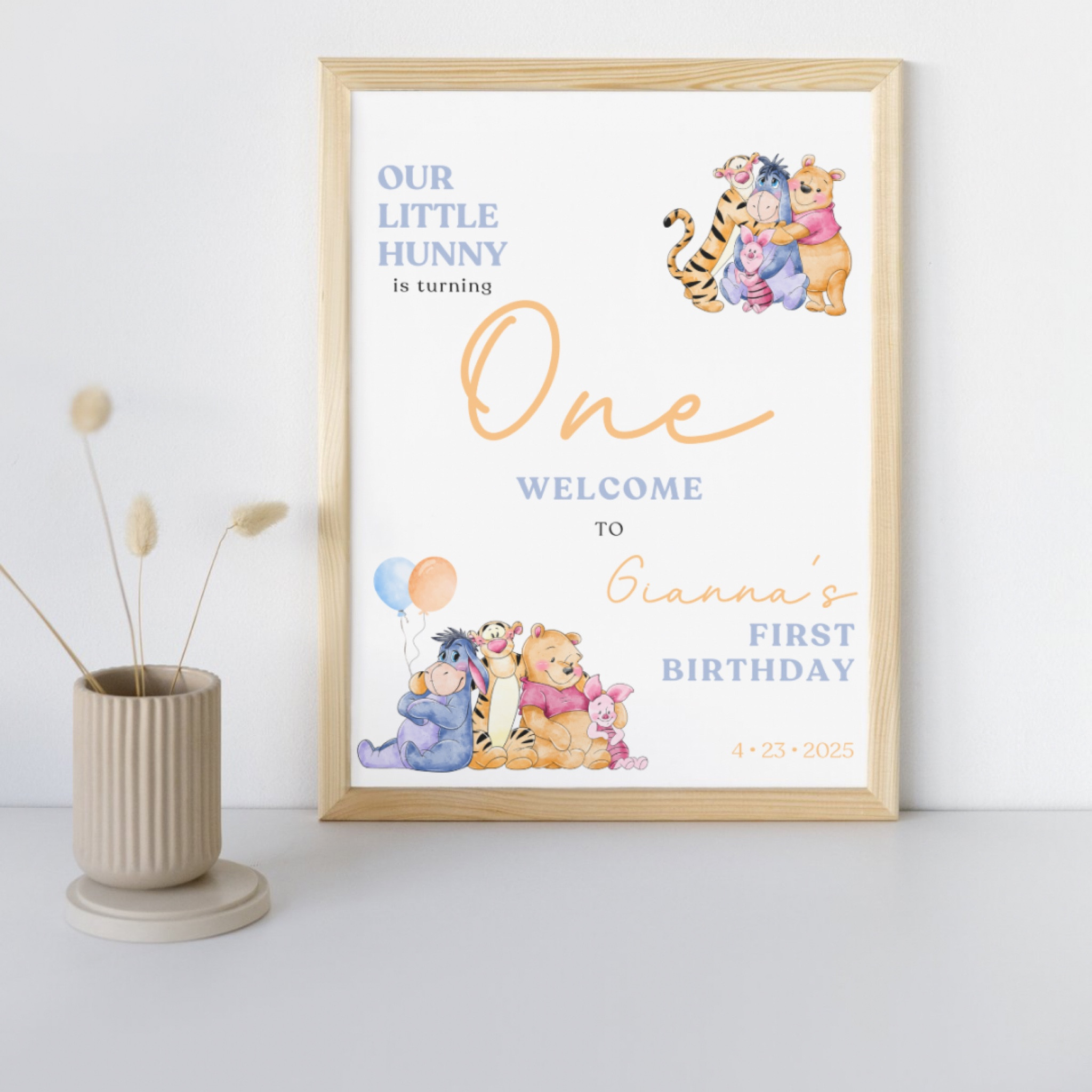 Our little hunny is ONE - birthday party invitation! Winnie the Pooh themed party

#LTKParties #LTKSaleAlert #LTKKids