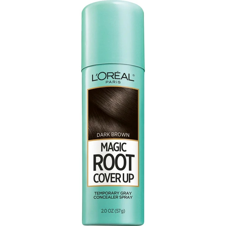L'Oreal Paris Magic Root Cover Up Temporary Concealer Spray for Gray, Dark Brown, 2 oz | Walmart (US)