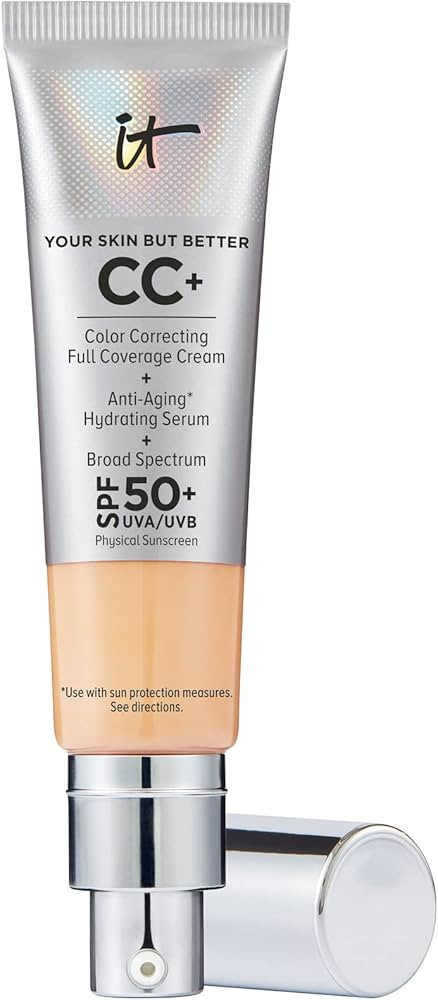 IT Cosmetics Your Skin But Better CC+ Cream - Color Correcting Cream, Full-Coverage Foundation, H... | Amazon (US)