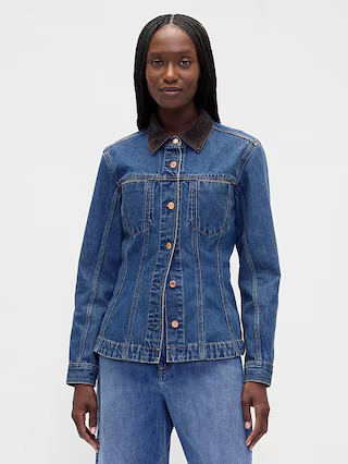 Fitted Longline Denim Jacket | Gap (US)