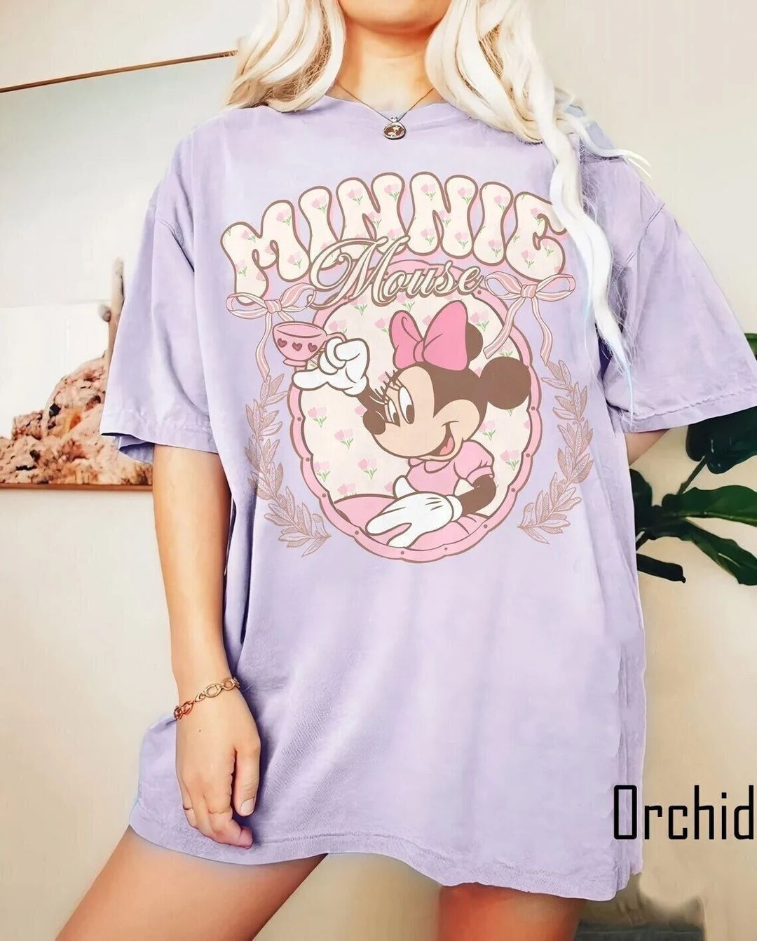 Vintage Minnie Mouse Pink Tea Shirt, Minnie Est 1928 Shirt, Girl Birthday Gifts, Disneyland Shirt... | Etsy (US)