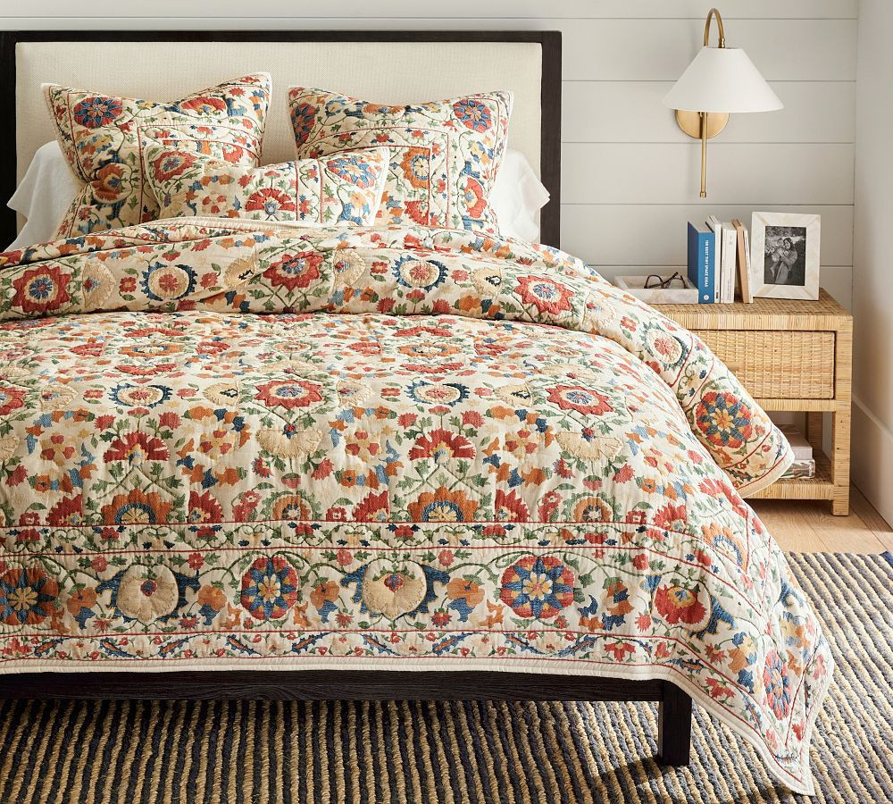 Penelope Handcrafted Quilt, Full/Queen | Pottery Barn (US)