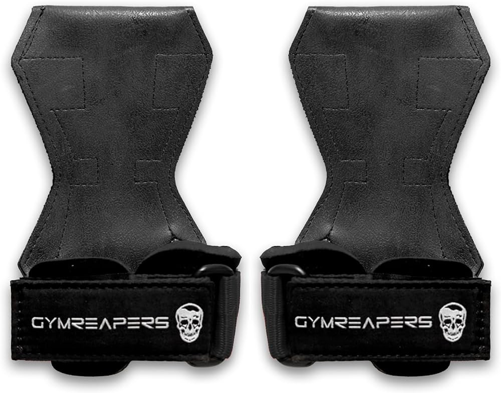 Gymreapers Weight Lifting Grips (Pair) for Heavy Powerlifting, Deadlifts, Rows, Pull Ups, with Ne... | Amazon (US)