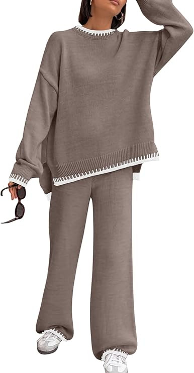 LILLUSORY 2 Piece Knit Lounge Sets Womens Matching Sweater Sets | Amazon (US)