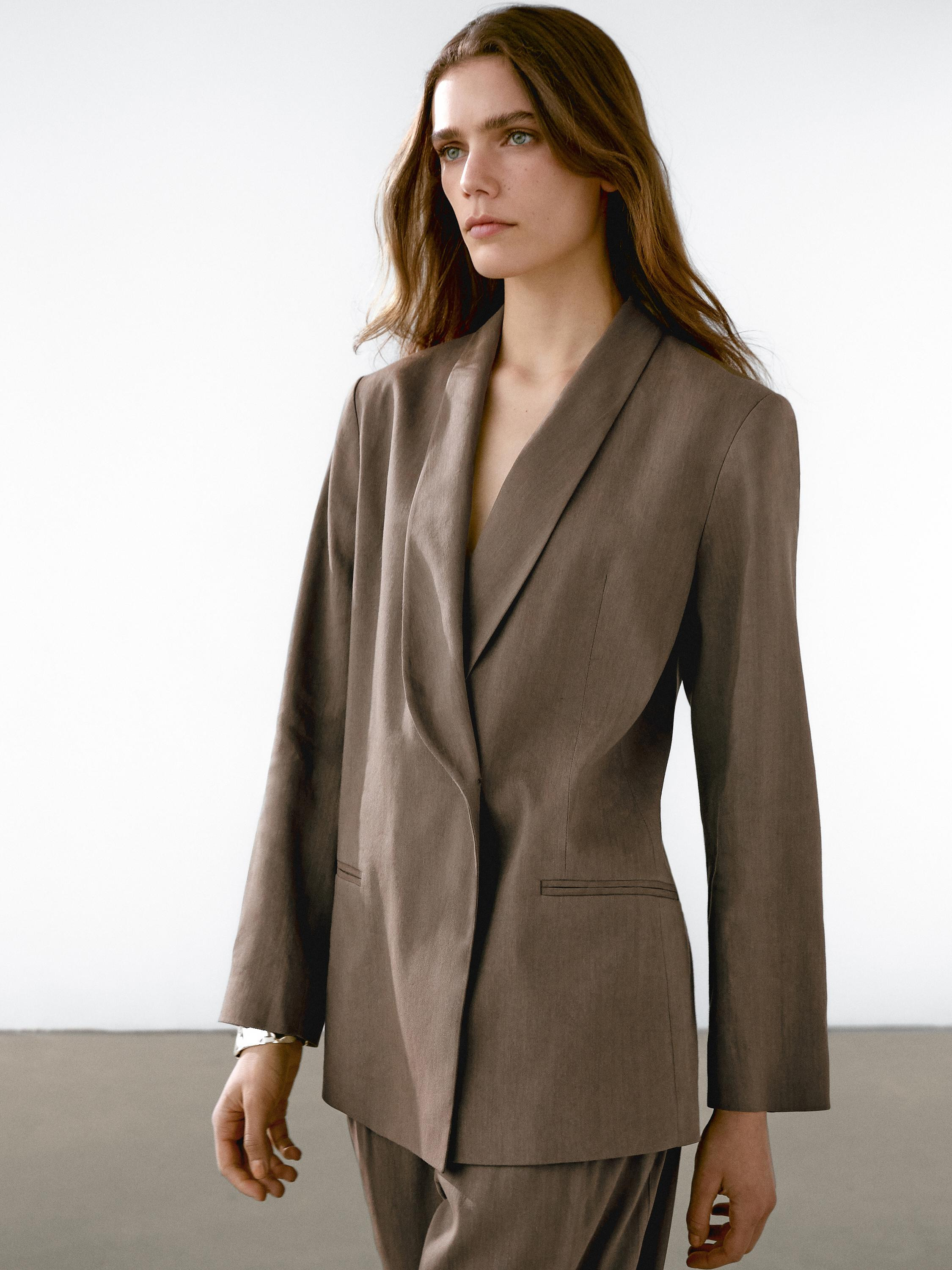 Linen blend dinner jacket | Zara US
