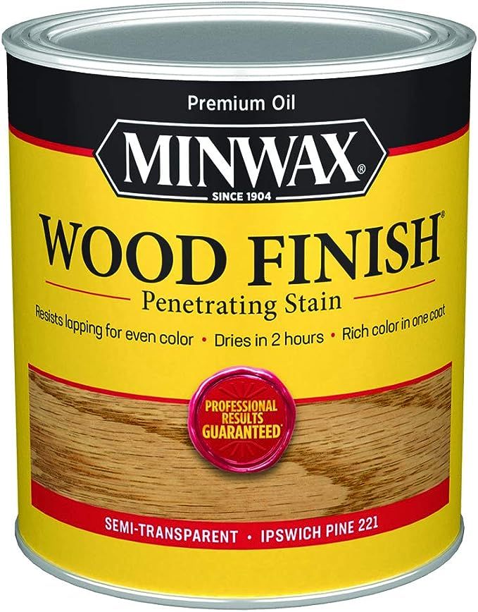 1 qt Minwax 70004 Ipswich Pine Wood Finish Oil-Based Wood Stain | Amazon (US)