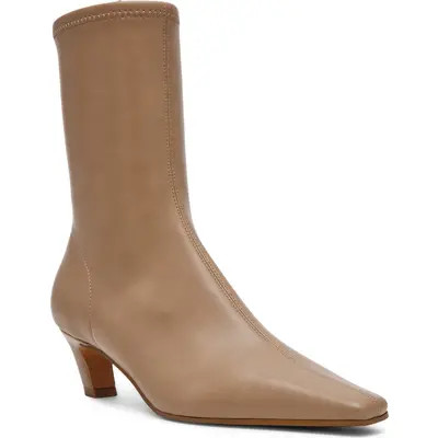 Steve Madden Kimmens Faux Leather Bootie in Brown at Nordstrom, Size 7.5 | Nordstrom