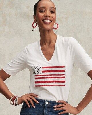 Embellished Flag Tee | Chico's