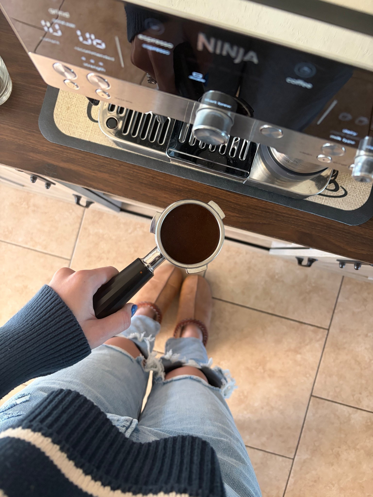 What my mornings look like: fresh espresso and cozy slippers ☕️ 

#LTKdayinmylife #LTKgrwm #LTKHome