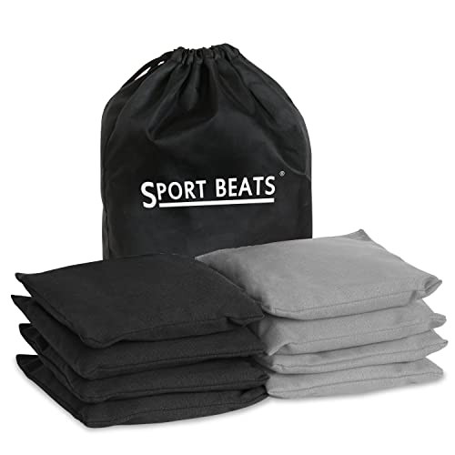SPORT BEATS Cornhole Bags Set of 8 - Regulation Size & Weight Bean Bags, Heavy Duty Double-Stitch... | Amazon (US)