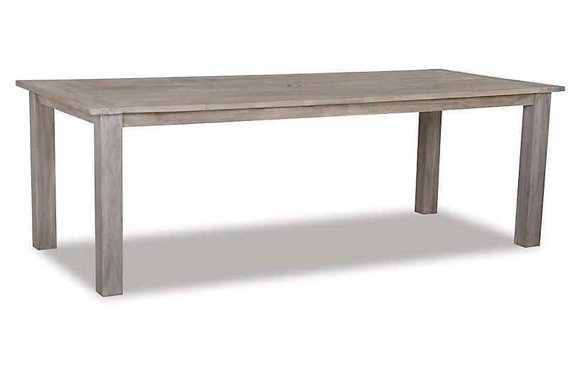 Olivia Outdoor 91" Dining Table, Gray | One Kings Lane