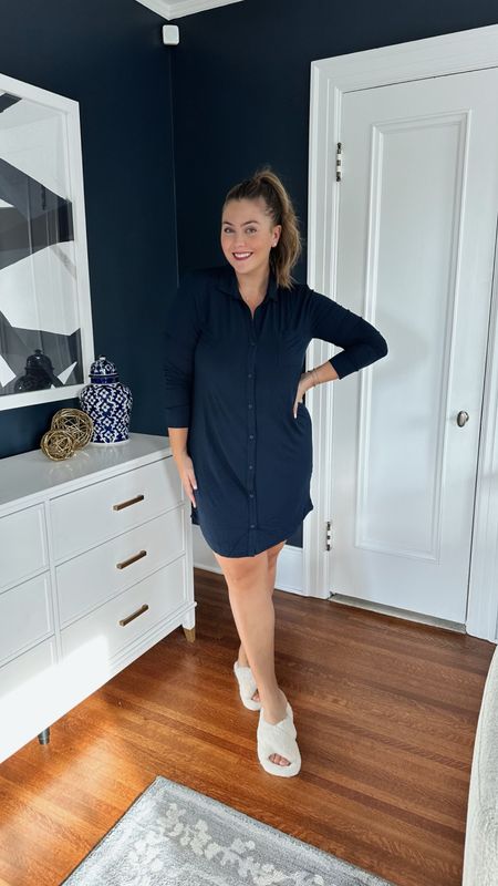 I have been loving this pajama shirt throughout postpartum. Nursing and pumping friendly! Wearing size XL. On sale now, buy one get one 50% off sleep and clothing items. 

#LTKfindsunder50 #LTKsalealert #LTKmidsize