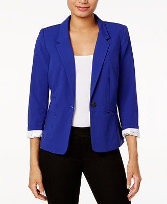kensie Notched-Collar One-Button Blazer | Macys (US)
