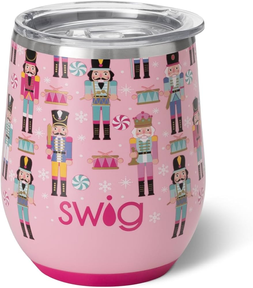 Swig Life 12oz Wine Tumbler with Lid, Stainless Steel, Dishwasher Safe, Portable, Triple Insulate... | Amazon (US)