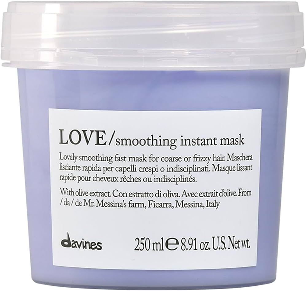 Davines LOVE Smoothing Instant Mask, Taming Anti-Frizz Fast-Acting Action for Wavy, Unruly, Coars... | Amazon (US)