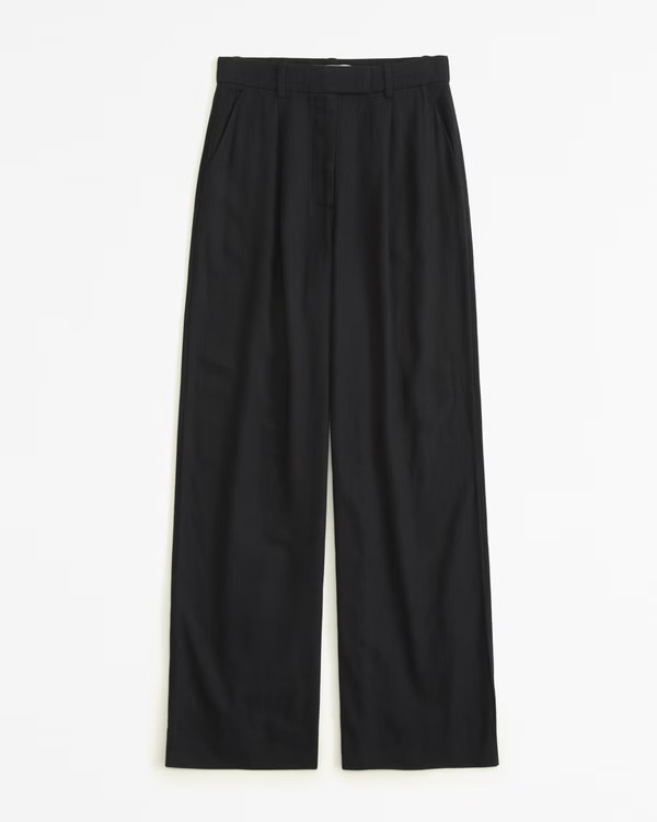 A&F Harper Tailored Linen-Blend Pant | Abercrombie & Fitch (US)