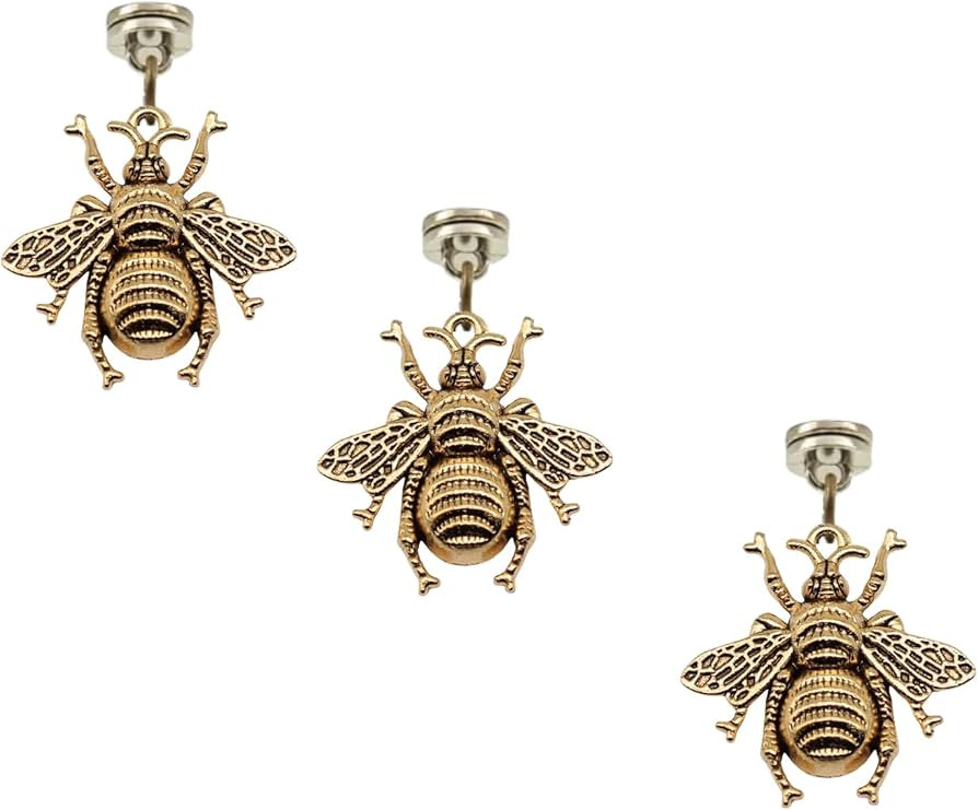 Brass Hinge Head Home Decoration bee,Magnetic Hinge Dropper Hanging,Magnetic Hinge Head Toppers,D... | Amazon (US)
