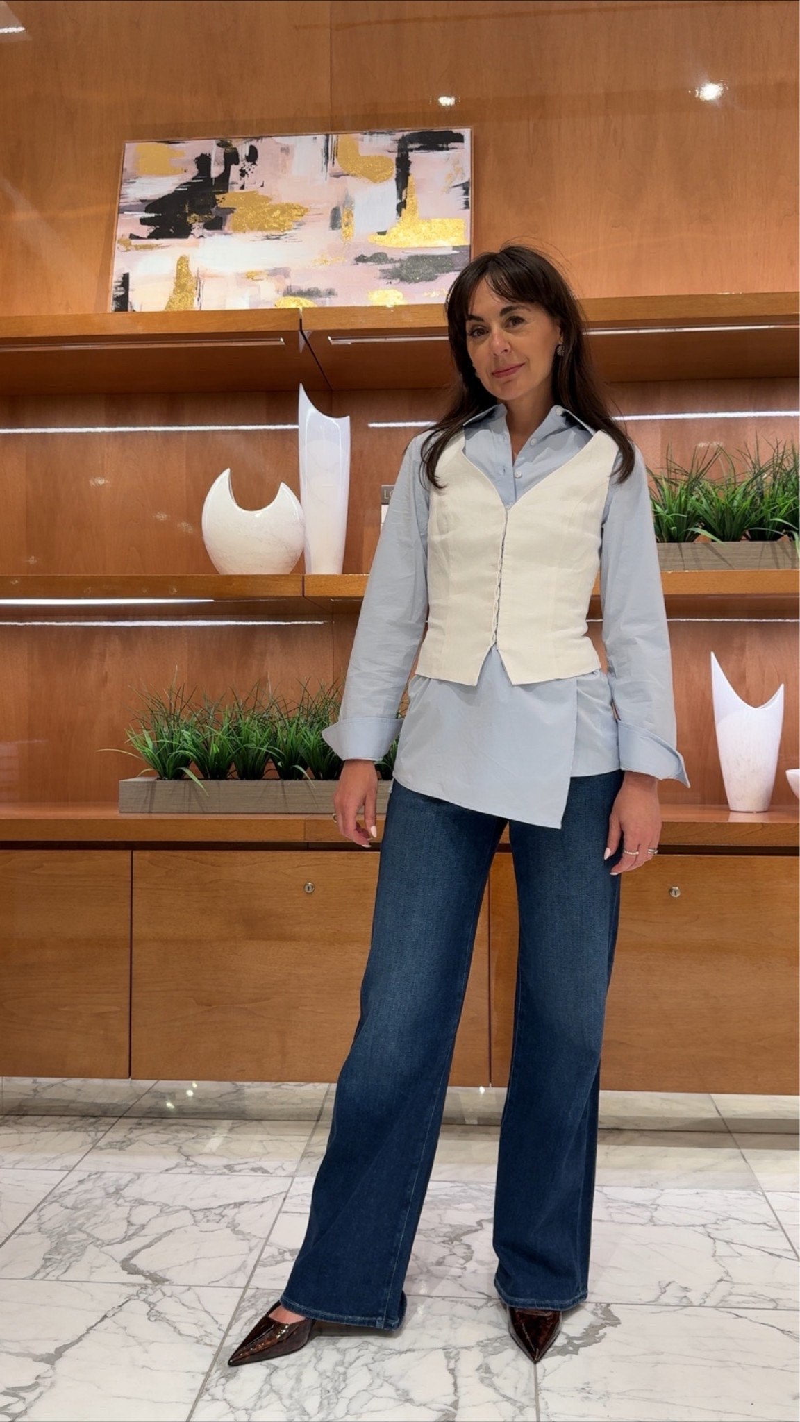 Nordstrom Anniversary Sale look that looks polished and easy! ✨🛒 Loving the mix of tailored layers and denim.

#LTKSaleAlert #LTKootd #LTKSeasonal