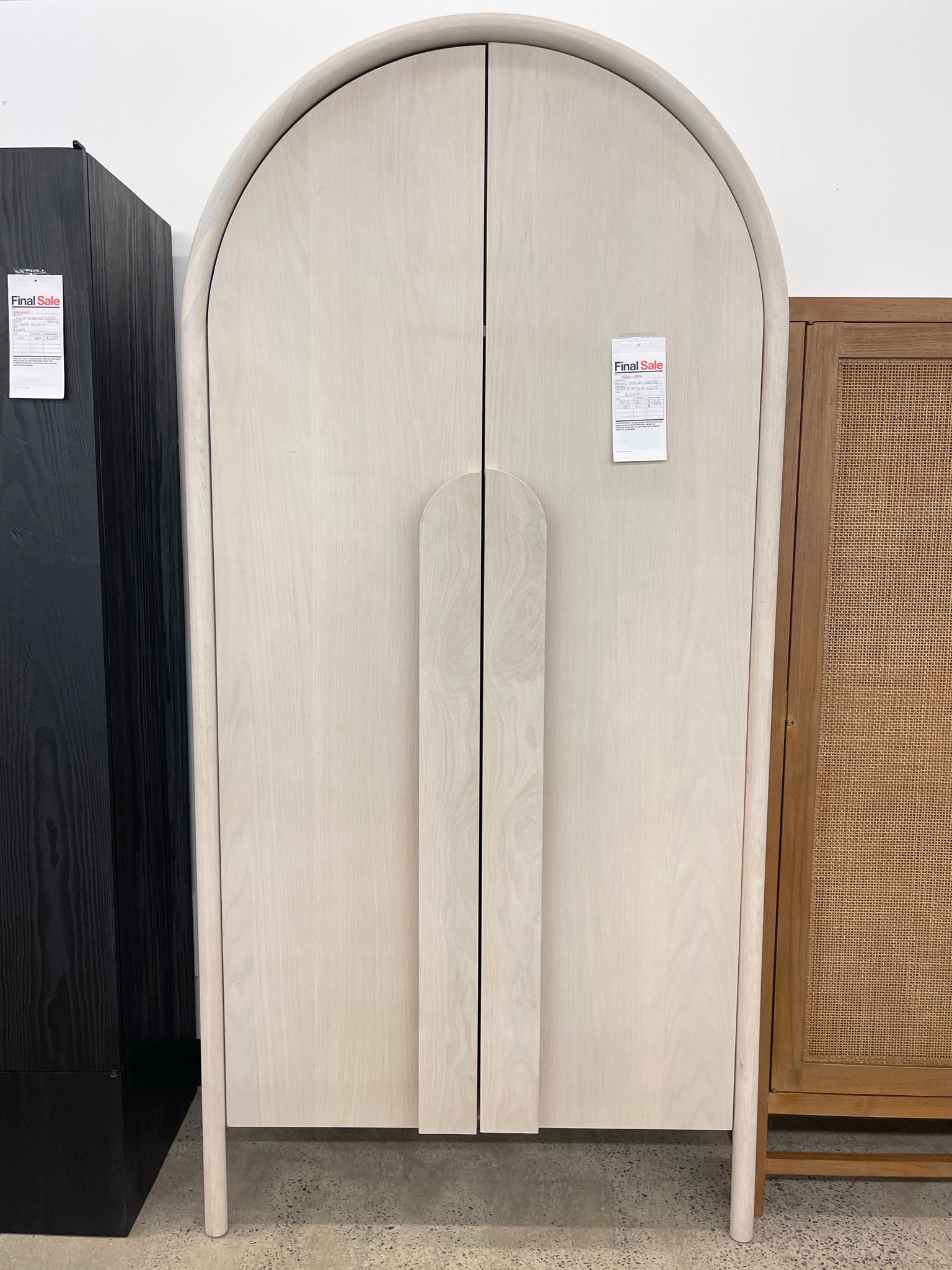 Arched storage cabinet. Solid wood doors hide away all the mess! Comes in multiple colors! 

#LTKhome #LTKFind #LTKstyletip