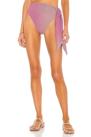 BEACH RIOT Claire Bikini Bottom in Pink Shine Ombre from Revolve.com | Revolve Clothing (Global)