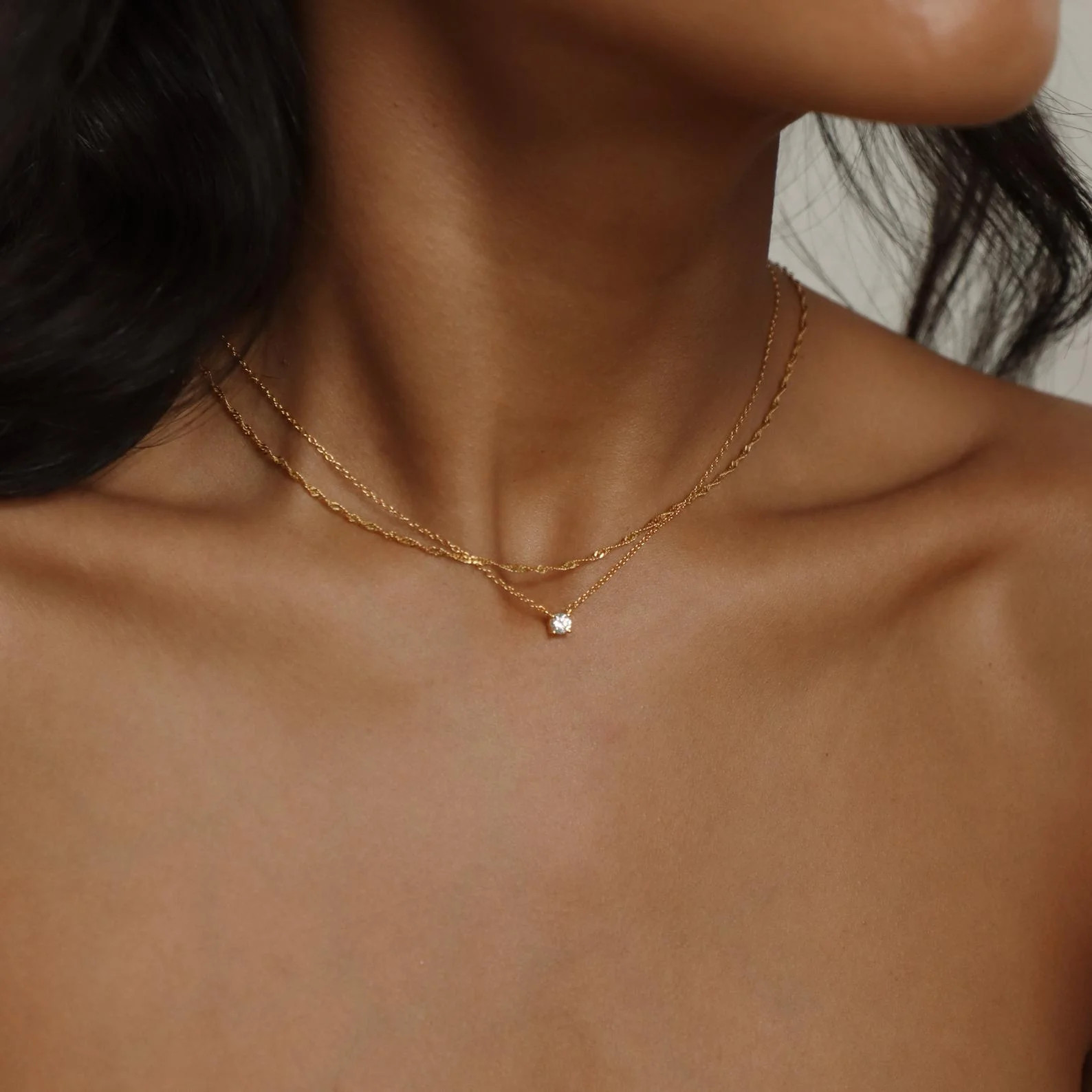 Dainty Diamond Necklace | Caitlyn Minimalist