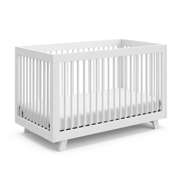 Storkcraft Beckham 3-in-1 Convertible Crib, White, Greenguard Gold Certified | Walmart (US)