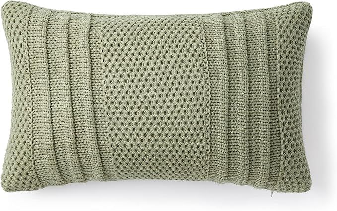 Cozy Bliss Honeycomb Knit Pillowcases Soft Cozy Knitted Pillow Covers Decorative Farmhouse Throw ... | Amazon (US)