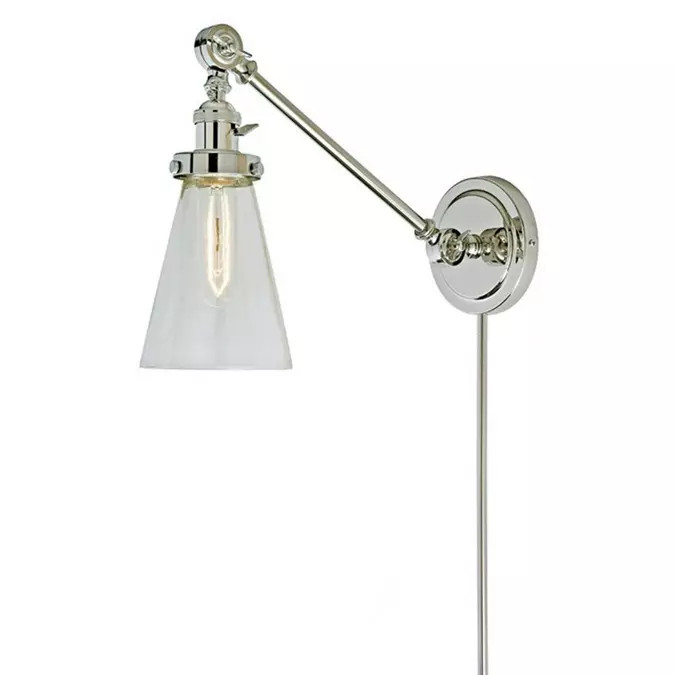 Cone Glass Swivel Swing Arm | Shades of Light