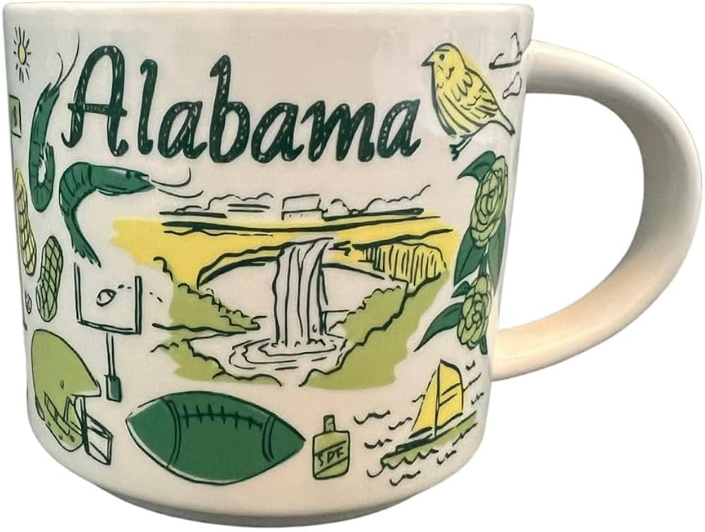Starbucks Been There Series - Alabama 2023 Exclusive Redesign - Ceramic Coffee Mug - Authentic St... | Amazon (US)