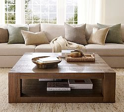 Rockport Grand Square Coffee Table (55") | Pottery Barn (US)