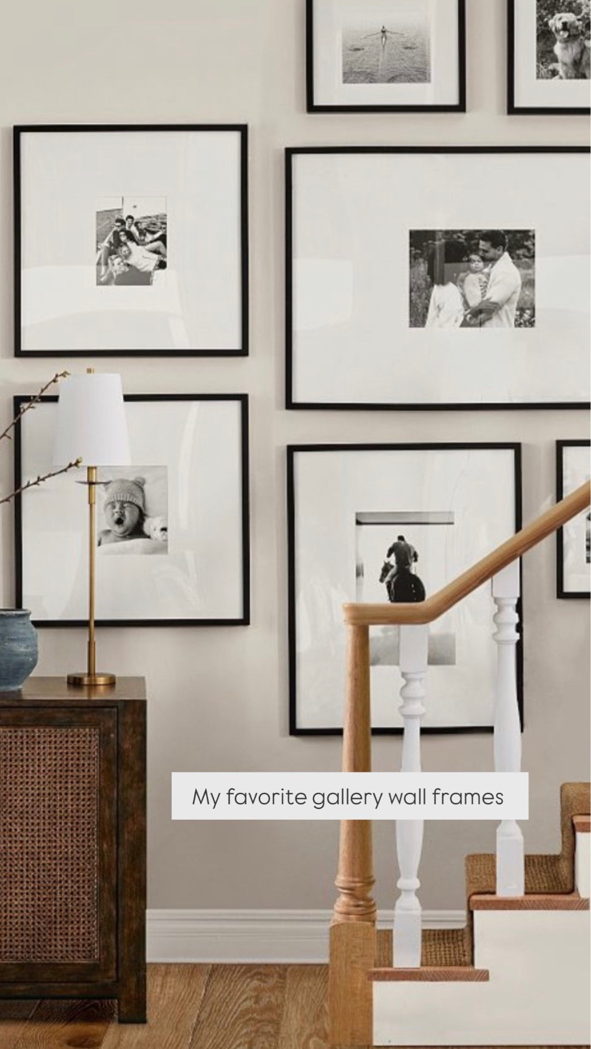 My favorite gallery wall frames! Tons of sizes, styles and frame color. I have the gray 8x10 oversized mat style hanging in our upstairs hallway and we love them! Such a beauty to way to display family photos or art in a hallway, living room, or entryway/stairway

#LTKHome #LTKSeasonal #LTKdayinmylife