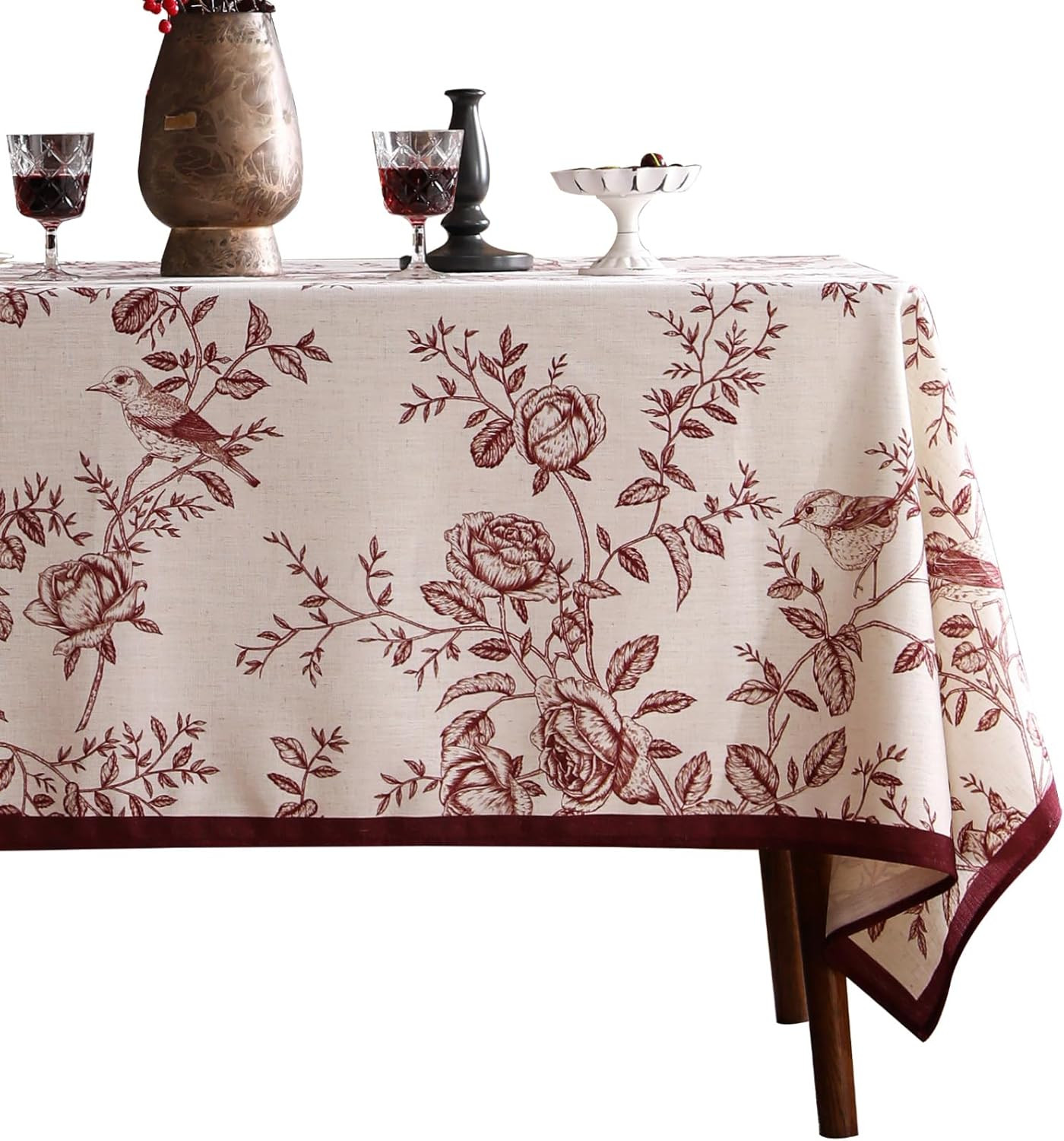 Designer French Rectangular Classic Tablecloth,71"x55" | Amazon (US)