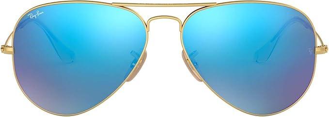 Ray-Ban Rb3025 Classic Mirrored Aviator Sunglasses | Amazon (US)