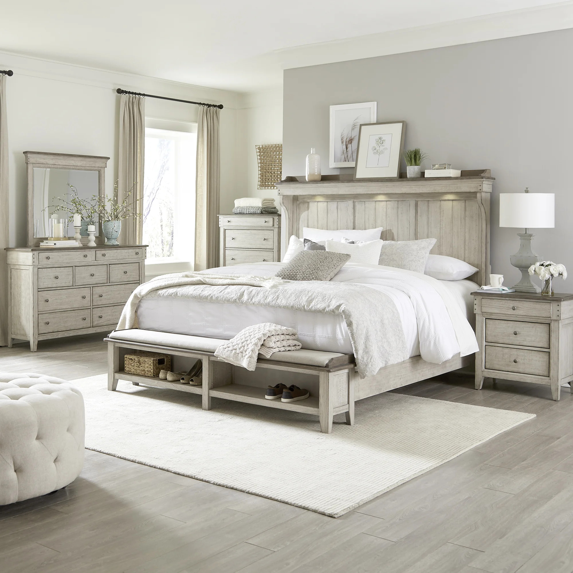 Cathleen Mantle Storage Bed, Dresser & Mirror, Chest, Night Stand | Wayfair North America