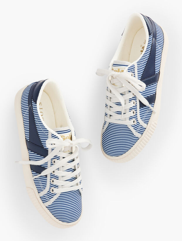 Gola® Mark Cox Tennis Sneakers - Elegant Stripe | Talbots