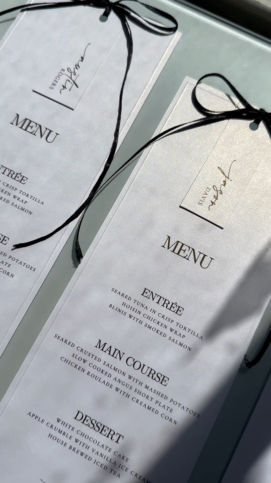 Simple & modern DIY menus with name tags!

#LTKWedding