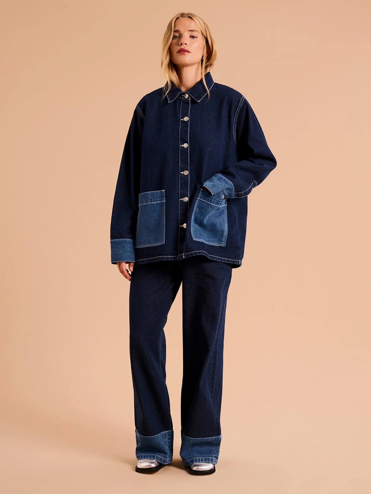 Magnus Raw Denim Jacket in Dark Wash | OMNES UK