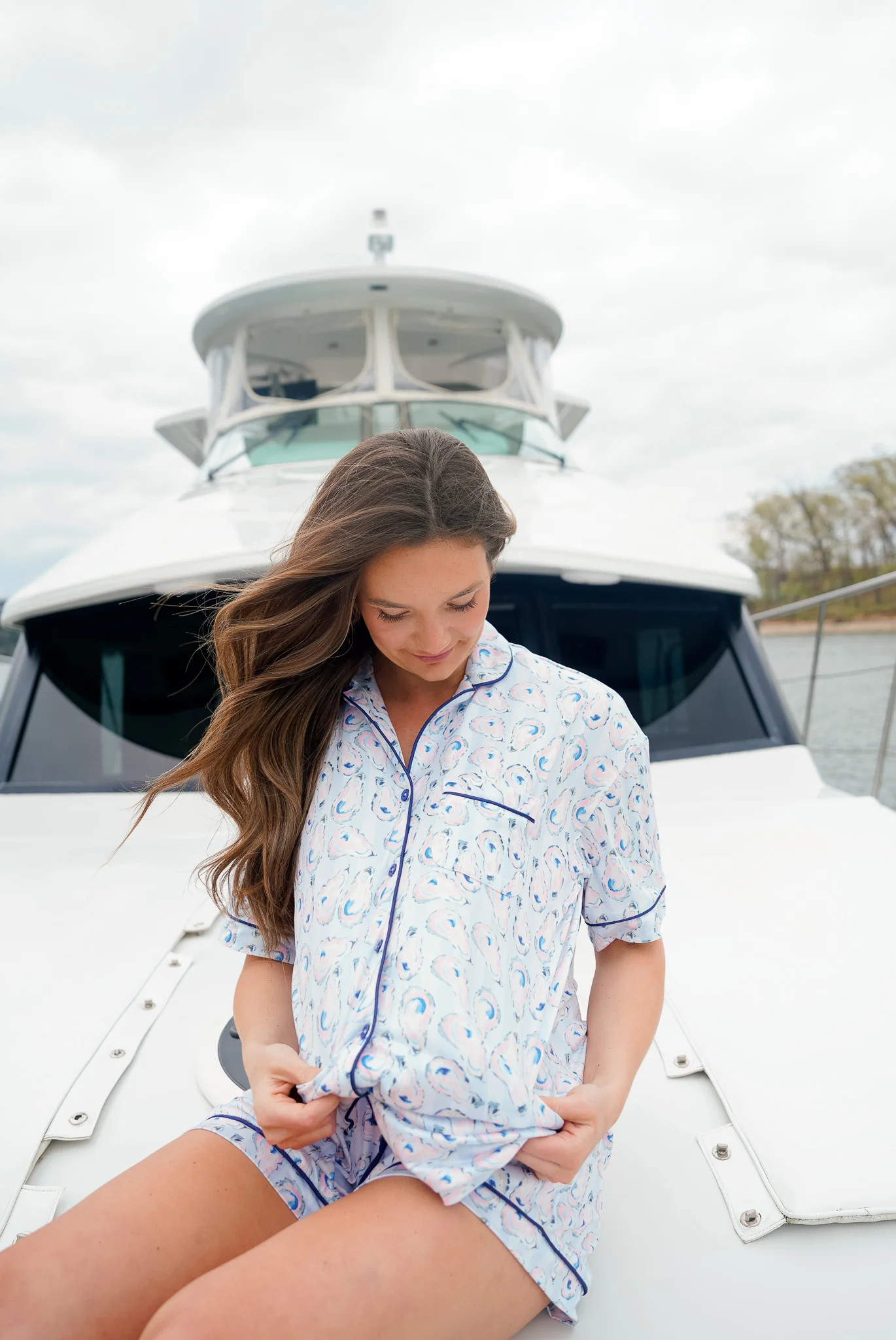 Blue Oysters - Short Pajama Set | KenzKustomz