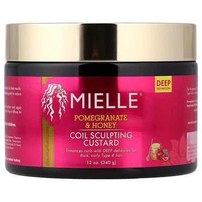 Mielle, Coil Sculpting Custard, Pomegranate & Honey, 12 oz (340 g) | iHerb