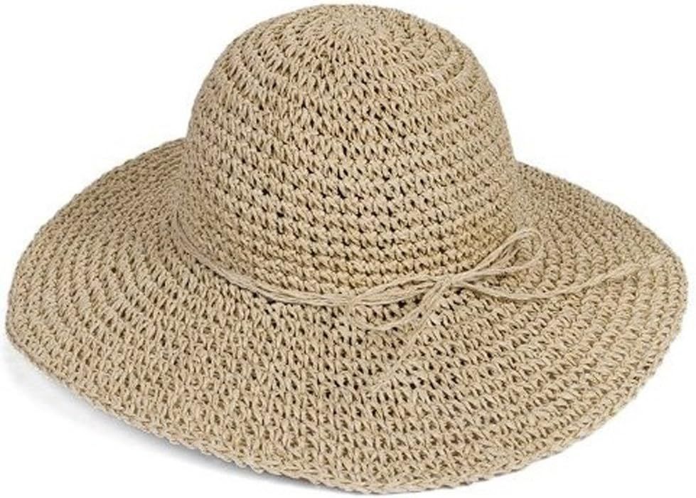 HugeStore Floppy Foldable Wide Brim Chic Sun Hat Sun Visor Summer Beach Straw Hat for Women Ladie... | Amazon (US)