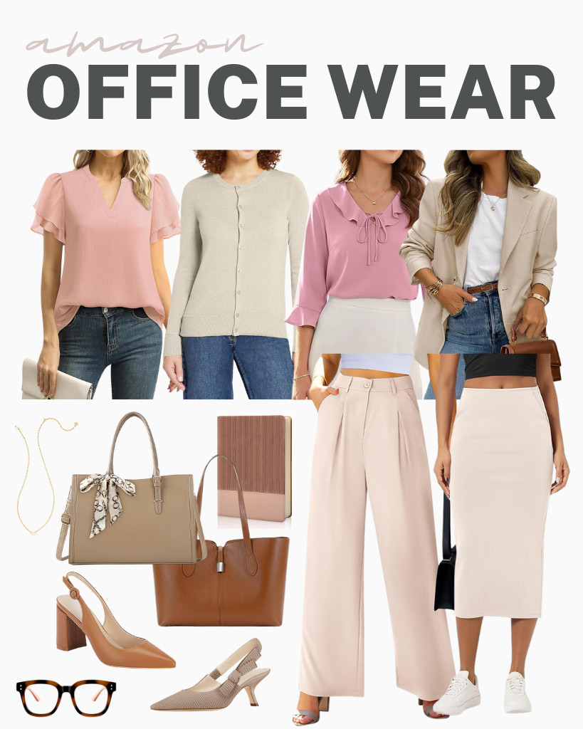 My new For the Office list has a few classic options that are easy to style together. Included in this week’s collection is an EVALESS tie front ruffle blouse paired with an ODODOS modal soft midi skirt for a clean look. To add some detail, you can pair a Kendra Scott Cailin pendant necklace and Coutgo slingback kitten heels to the look.

#LTKSeasonal #LTKSaleAlert #LTKTravel
 

 
