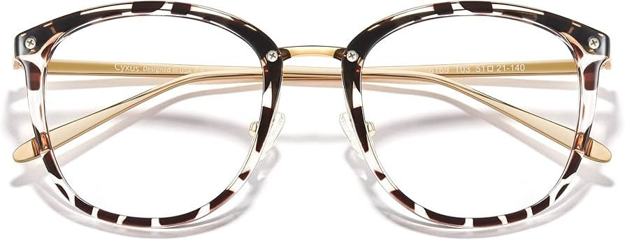 Cyxus Blue Light Glasses for Women, Blue Light Blocking Eyeglasses for Women, Round Computer Eyew... | Amazon (US)